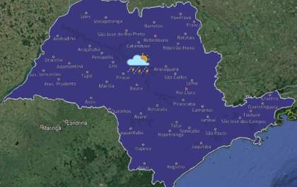 Tempo muda e há previsão de chuva para segunda-feira