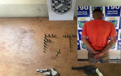 Acusado de assaltos à mão armada é preso com armas e munições em Três Lagoas