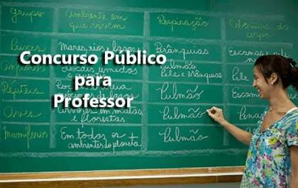 Você é professor? Saiu Edital de Concurso Público com 1 mil vagas