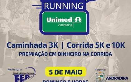 Faltam 10 dias para a I Andradina Running Unimed