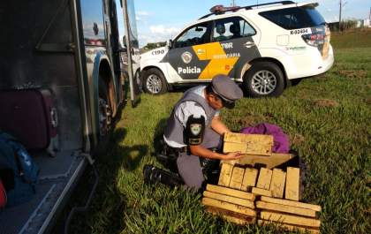 TOR prende mulher com 16 quilos de maconha na bagagem