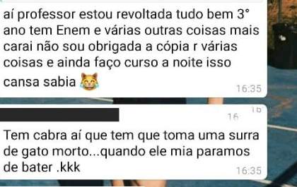 Professor sugere que aluna deveria apanhar por reclamar de aulas vagas&nbsp;