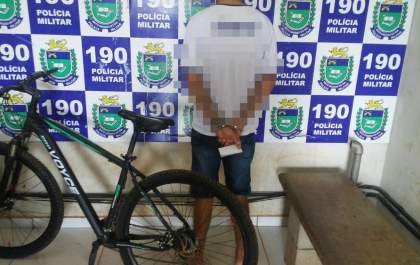 Jovem é preso por receptação ao ser flagrado com bicicleta furtada