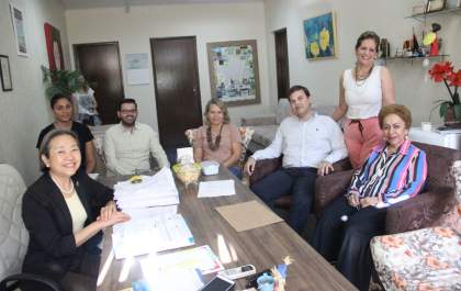 Tamiko recebe diretora da regional da Drads de Araçatuba