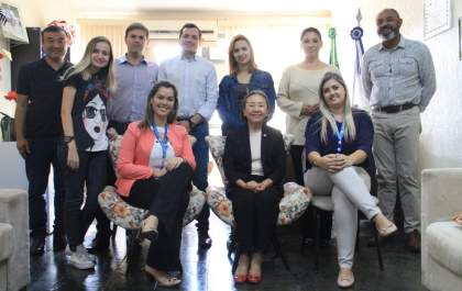Tamiko recebe nova supervisora do CIEE