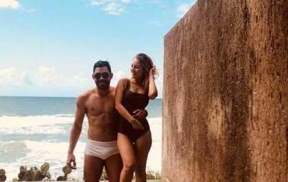 Gabriel Diniz pegou o avião para fazer surpresa para noiva