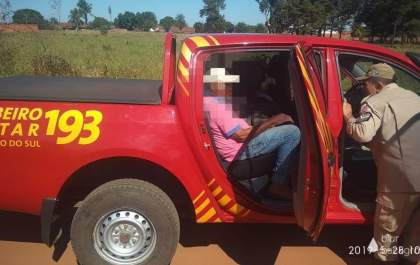 Idoso desaparecido é resgatado pelos bombeiros de Três Lagoas