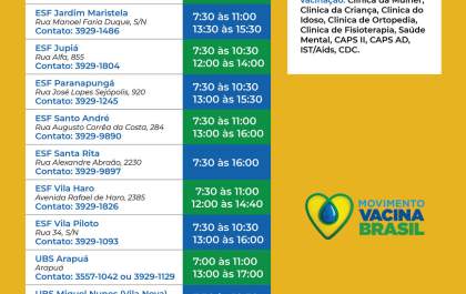 Confira os postos de saúde com vacinas contra a gripe em TL