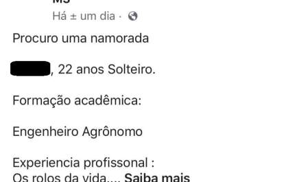 Jovem anuncia o coração em grupo de compra e venda de Três Lagoas