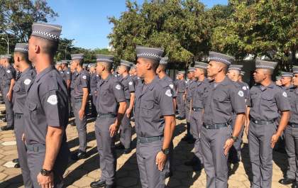 PM recebe 90 soldados em formação para estágio