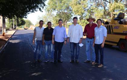 Governo de Andradina pavimenta ruas em Planalto
