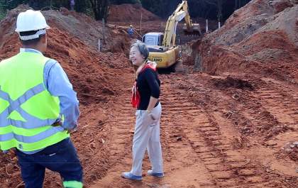 Tamiko acompanha passo a passo de obras do PAC2