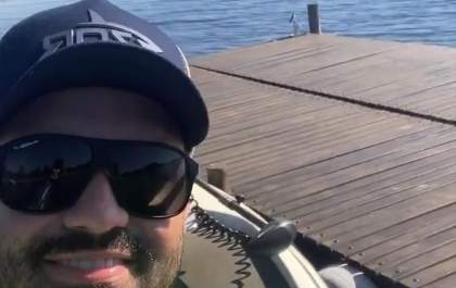 Fernando aproveita a passagem por TL para pescar as margens do Sucuriú