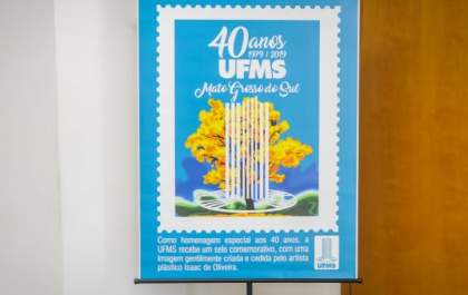Para comemorar seus 40 anos, UFMS lança selo comemorativo e hino oficial