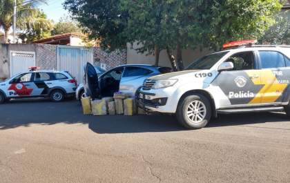 Homem é preso com carro roubado em Brumadinho e 164 quilos de maconha