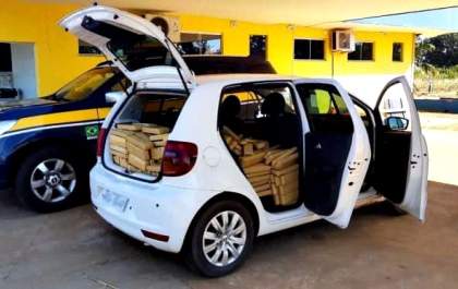 Motorista é preso com carro recheado de drogas no caminho para TL