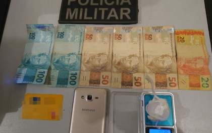 Jovem é preso com cocaína após ação da PM no Novo Oeste e Orestinho