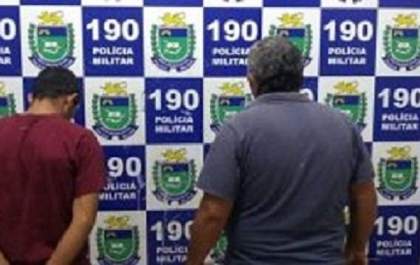 Força Tática prende jovem por tráfico e recaptura pai foragido da justiça