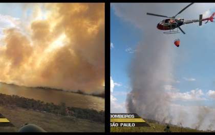 Bombeiros emitem nota sobre incêndio na Ilha Comprida