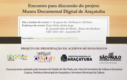 Encontro discutirá projeto “Museu Documental Digital de Araçatuba”