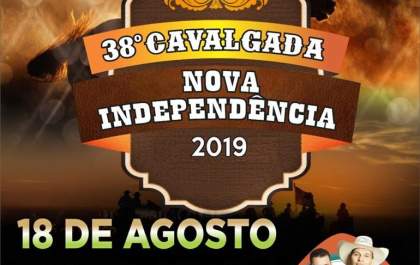 38ª Cavalgada de Nova Independência acontece neste domingo