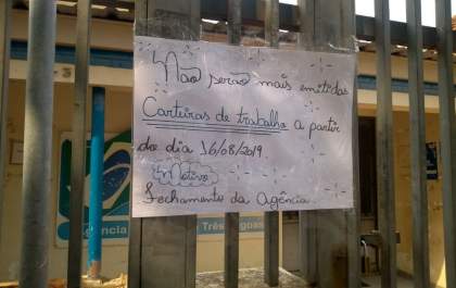 Triste: Ministério do Trabalho fecha as portas em Três Lagoas