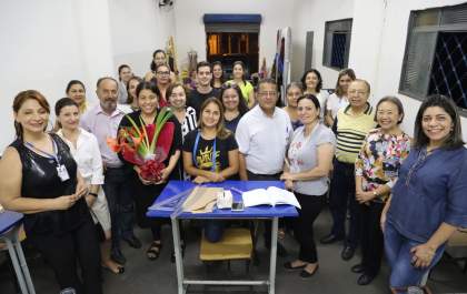 Alunos do curso de modelagem recebem aula especial de famosa estilista andradinense