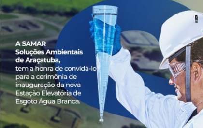 Samar inaugura nesta quinta-feira nova Estação Elevatória de Esgoto