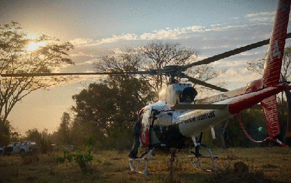 Trote na PM mobiliza até helicóptero Águia