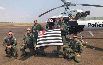 Helicóptero da PM de São Paulo irá auxiliar no combate aos incêndios em MS