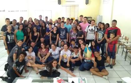 Palestra de Prevenção às Drogas e à Violência para jovens da Paróquia Nossa Senhora das Graças