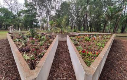 Parque de Araçatuba ganha jardim sensorial simbólico