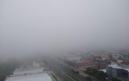 Manhã tem névoa, mas não há previsão de chuva para o final de semana