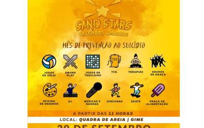Esportes e música marcam ações de prevenção ao suicídio