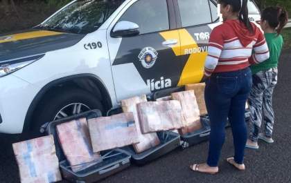 TOR prende mulheres com 63 tabletes de maconha