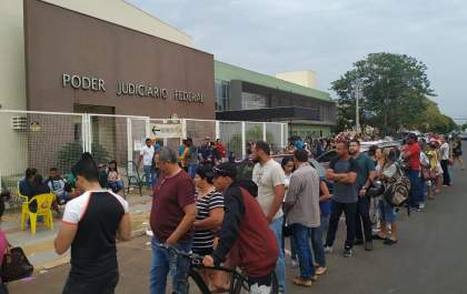 Fila para cadastro biométrico em Três Lagoas já foi encerrada
