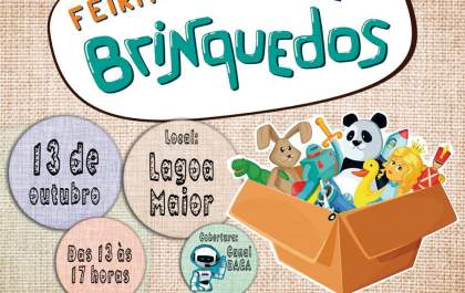 Feira de trocas de brinquedos ocorre neste domingo (13) na Lagoa Maior&nbsp;