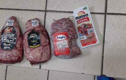Em TL, homem é flagrado furtando picanha e salame e diz que estava passando fome&nbsp;