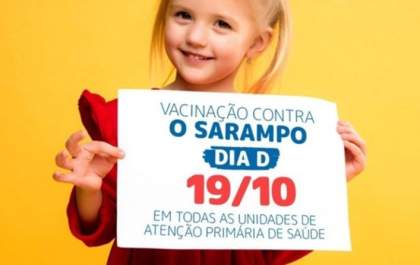 Hoje é o dia “D” para vacinar as crianças contra o sarampo