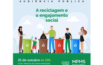 Três Lagoas sediará Audiência Pública com o tema “A reciclagem e o engajamento social”