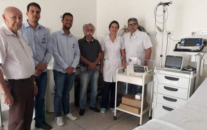 Rotary doa e ajuda na aquisição de aparelho eletro e monitor ao hospital de Castilho
