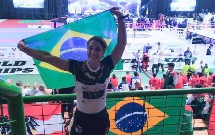 Atleta araçatubense representa o Brasil em mundial de Kickboxing na Bósnia