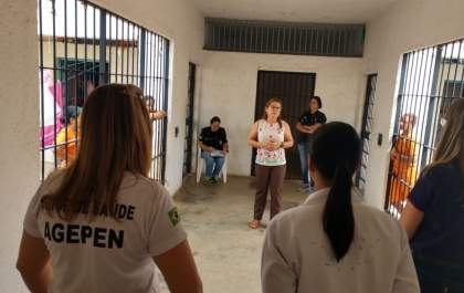 Ações de prevenção do Outubro Rosa chegam ao Presídio Feminino de TL