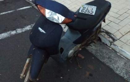 Menino de 11 anos é flagrado com motoneta furtada menos de 24 horas após ser detido