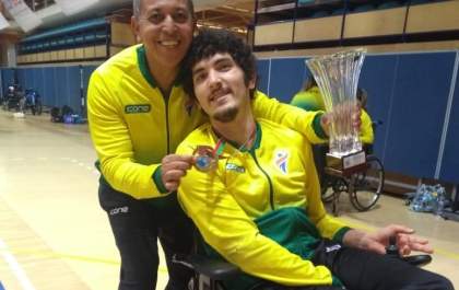 Paratleta três-lagoense conquista medalha no Mundial de Bocha em Portugal