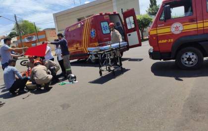 Motociclista fica ferido em colisão com carro na Avenida Eloy Chaves&nbsp;