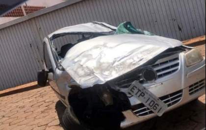 Servidora dorme ao volante e sofre acidente em Andradina