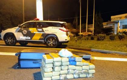 TOR prende mulher com 32 quilos de maconha na bagagem