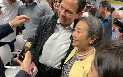 Tamiko assina filiação ao PSDB com a presença do governador João Dória