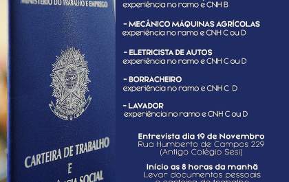 Emprega Andradina organiza entrevistas para trabalho na Eldorado Brasil